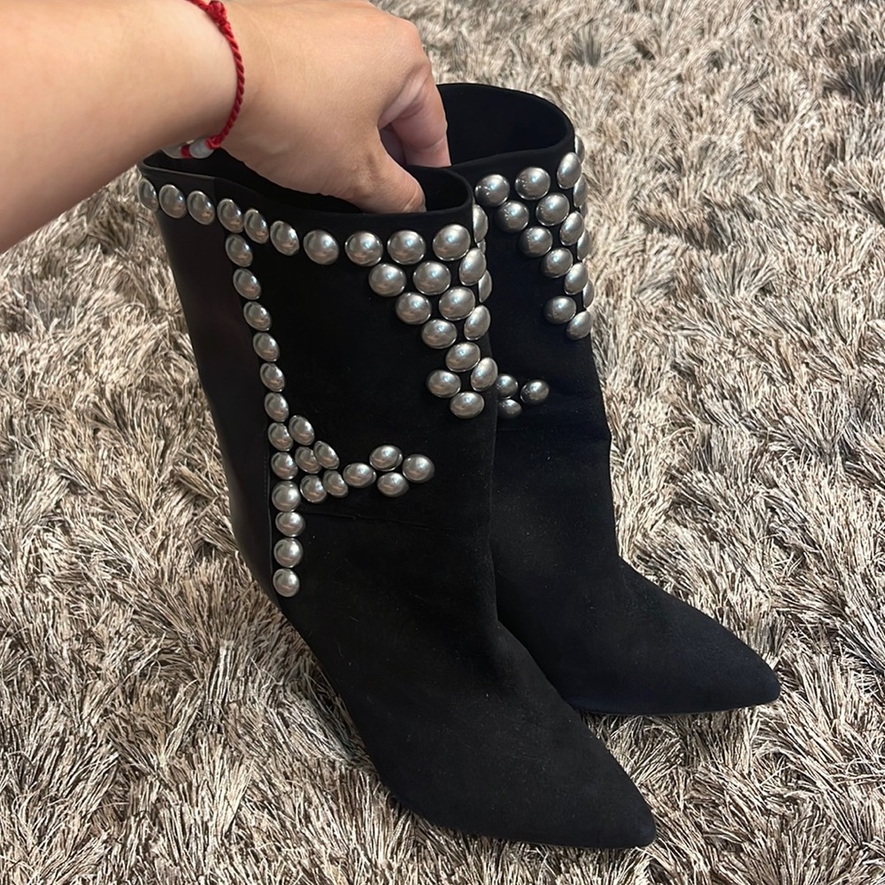 Isabel marant lunee studded suede boots
